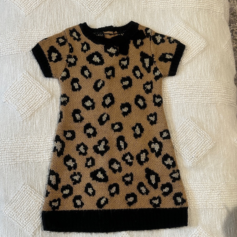 Gymboree Black and Tan Knit Dress
